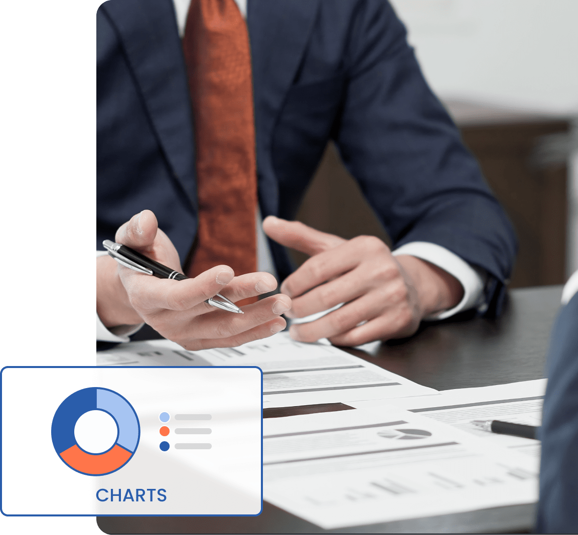 コンサルティングサービスによる支援を表すイメージ