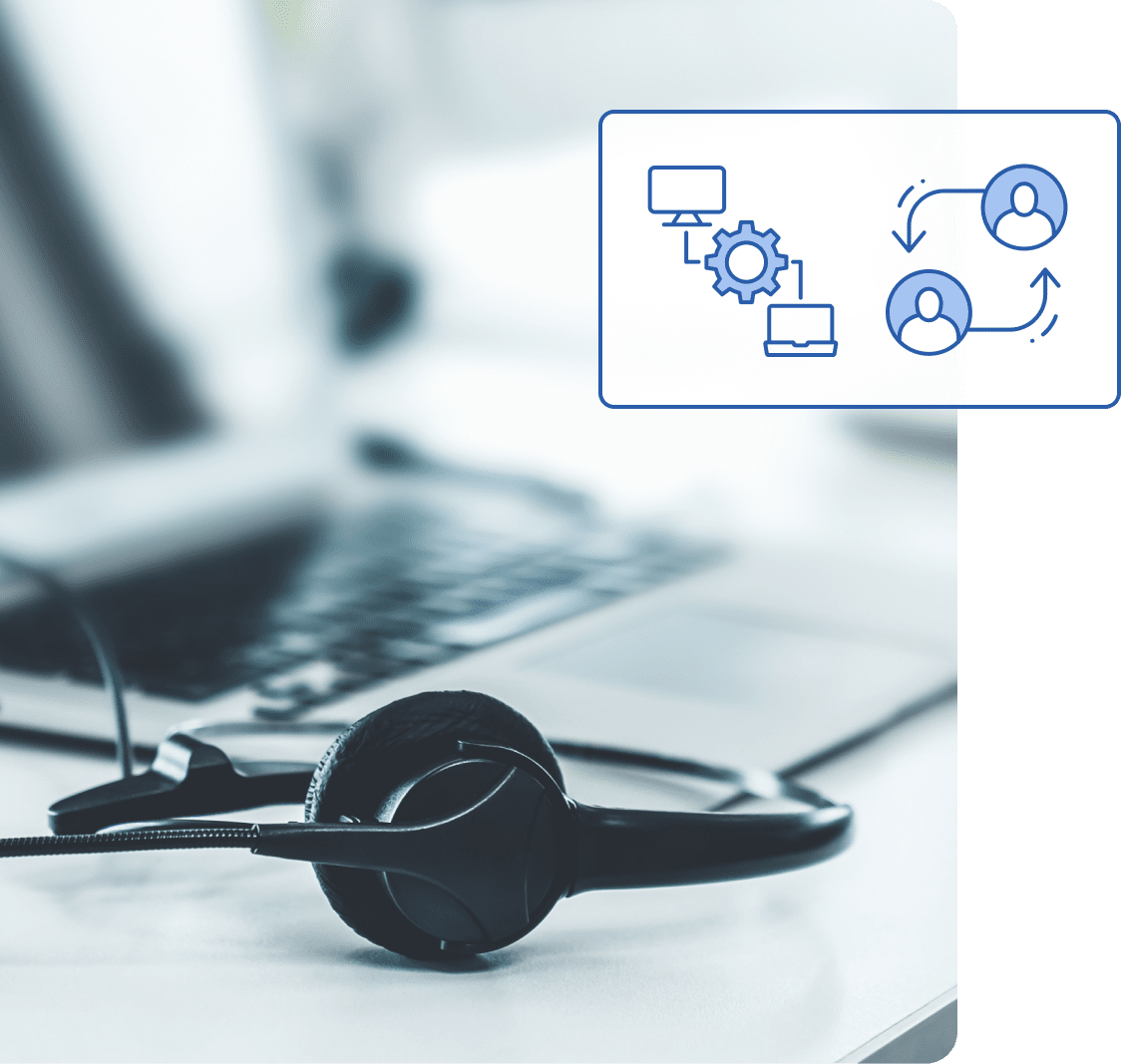 運用代行による丸投げ可能を表すイメージ