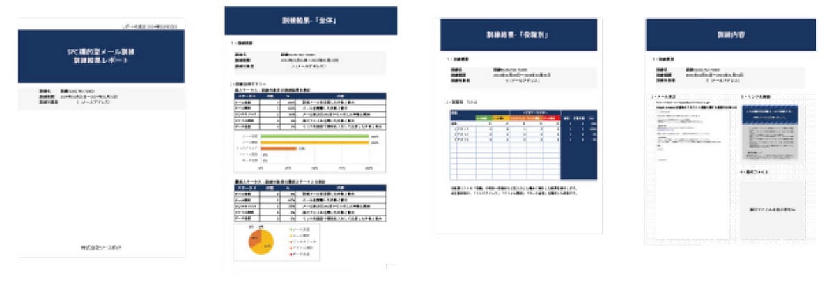 報告書形式レポートのイメージ